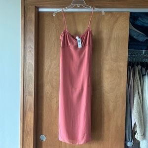 WILFRED Aritzia midi dress with thigh high slit